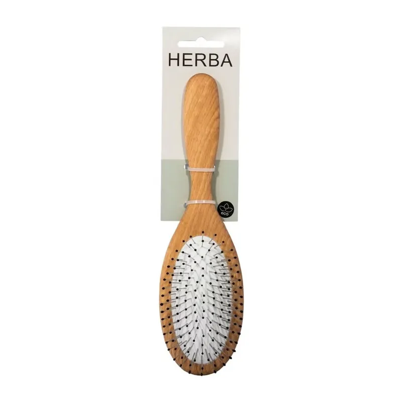 Haarbürste Metallstifte klein Buchenholz Angebot