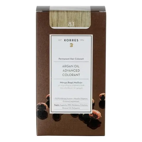 Argan Oil Hochentwickelte Coloration 8.1 Hellblond Asch Super-Preis