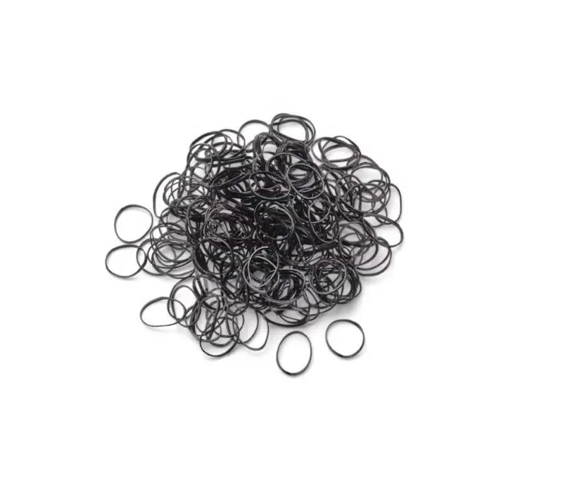Sale Mini Rasta-Haargummis schwarz 10 mm