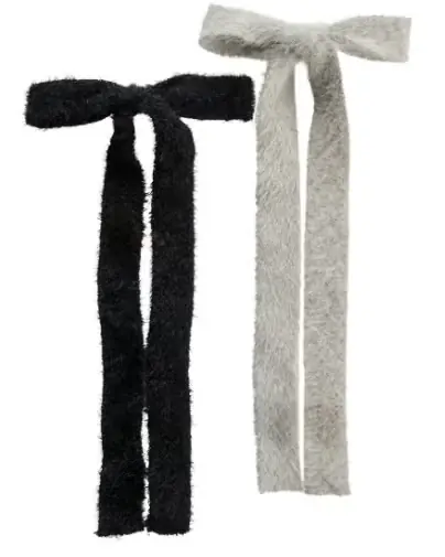 Saisonangebot Fashion Barrette mit Schleife Schwaz, Grau