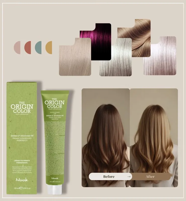 Origin Color Haarfarbe - 7.8 Mittelblond Matt Neu Im Sortiment