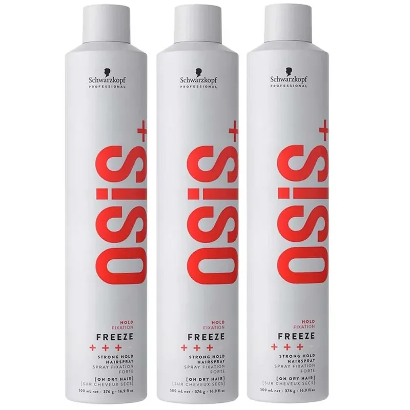 Top-Angebot Schwarzkopf Osis Freeze Strong Hold Hairspray 3x500ml