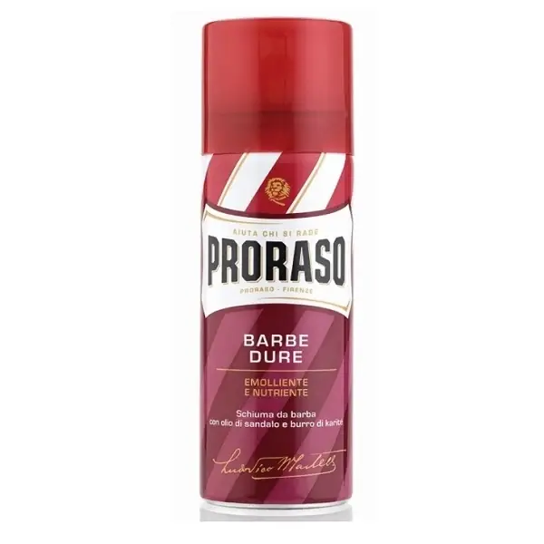 Letzte Chance Proraso Red Shaving Foam 400ml - Barbe Dure