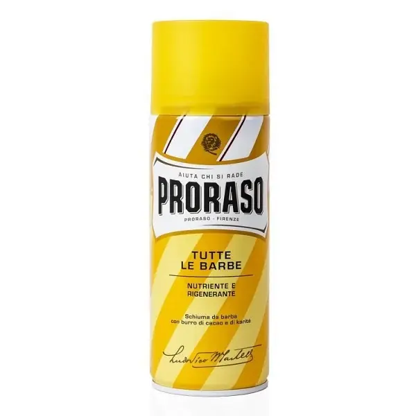 Proraso Yellow Shaving Foam 400ml - Tutte Le Barbe Echt