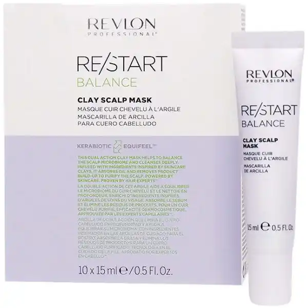 Revlon Professional ReStart Balance Clay Scalp Mask 10 x 15 ml Billig