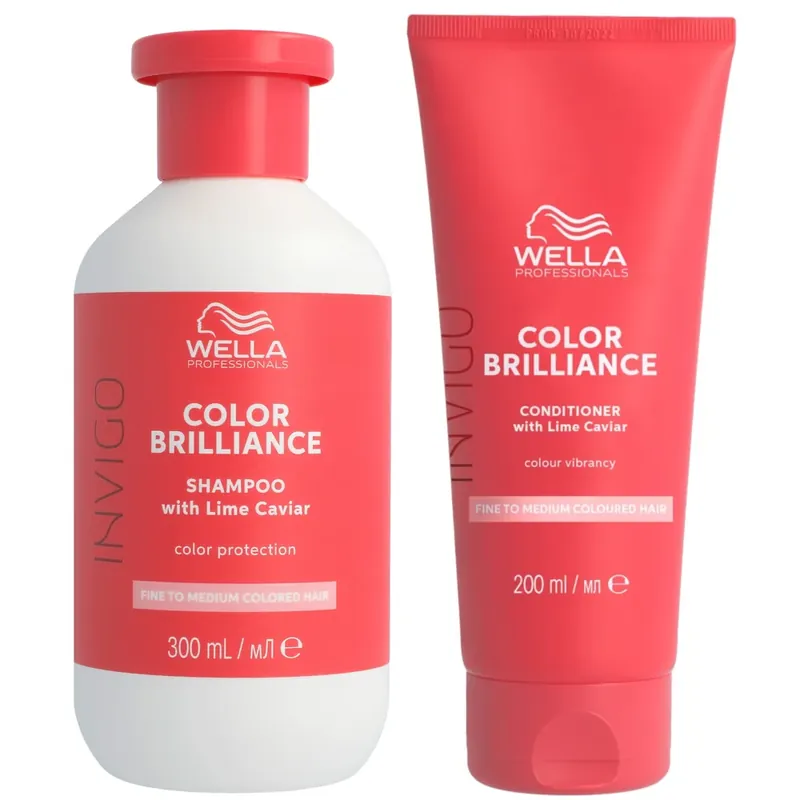 Wella Professionals Invigo Color Brilliance Fine Set - Shampoo 300 ml + Conditioner 200 ml Markenware