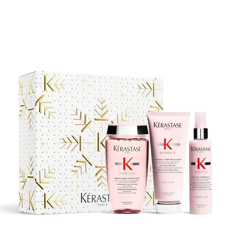 Kérastase Genesis Therm Trio Holiday Set – Bain Hydra-Fortifiant 250 ml + Fondant Renforçateur 200 ml + Défense Thermique 150 ml Letzte Chance