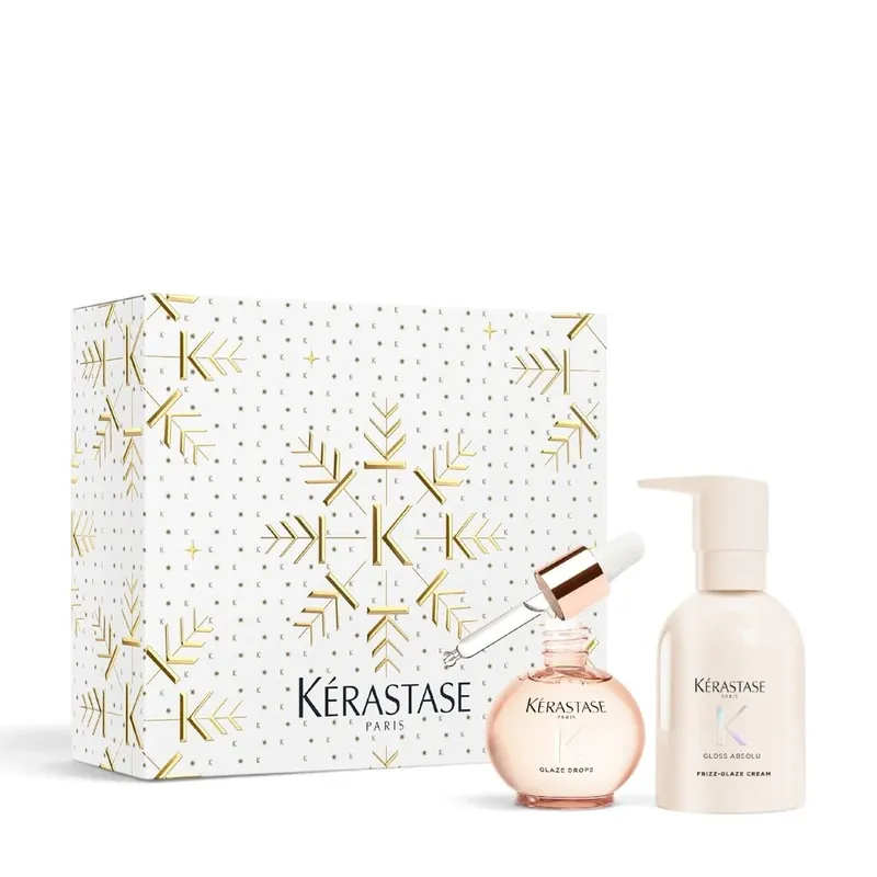 Preisknaller Kérastase Gloss Absolu Cream Duo Holiday Set – Glaze Drops 45 ml + Frizz Glaze Cream 240 ml