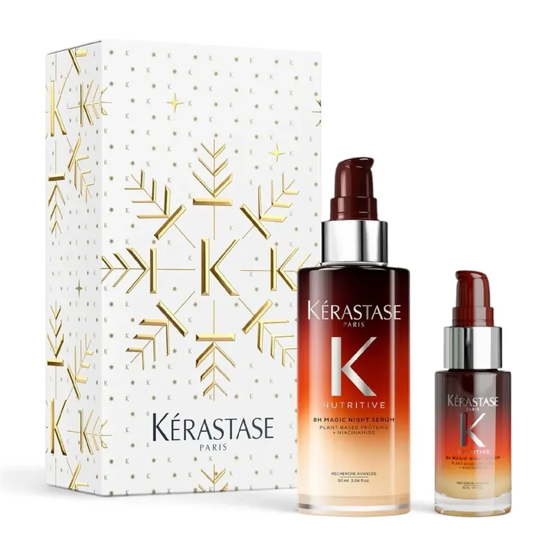 Kérastase Nutritive 8H Night Serum Duo Holiday Set – 8H Magic Night Serum 90 ml + 8H Magic Night Serum 30 ml Letzte Chance