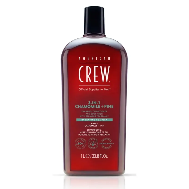 Top-Preis American Crew Chamomile & Pine Relaxing 3-in-1 Shampoo 1000ml