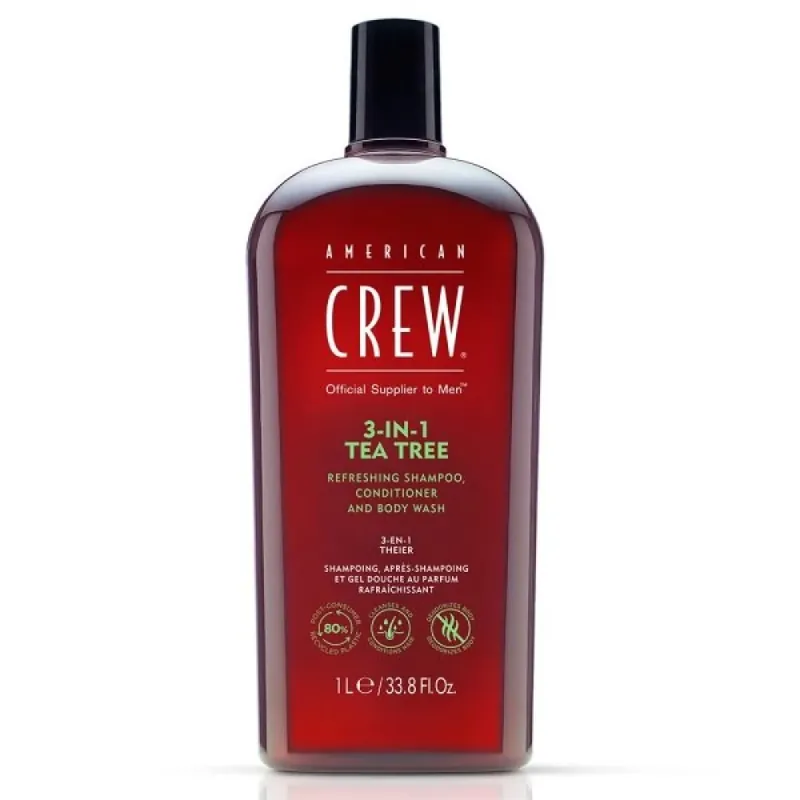 American Crew 3-in-1 Tea Tree 1000 ml Neu Im Sortiment