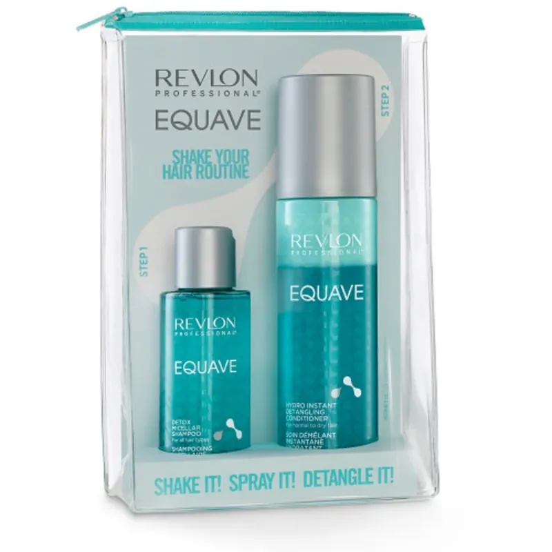 Expressversand Revlon Equave Geschenkset - Hydro Detangling Conditioner 200ml + Shampoo 100ml + gratis Tasche
