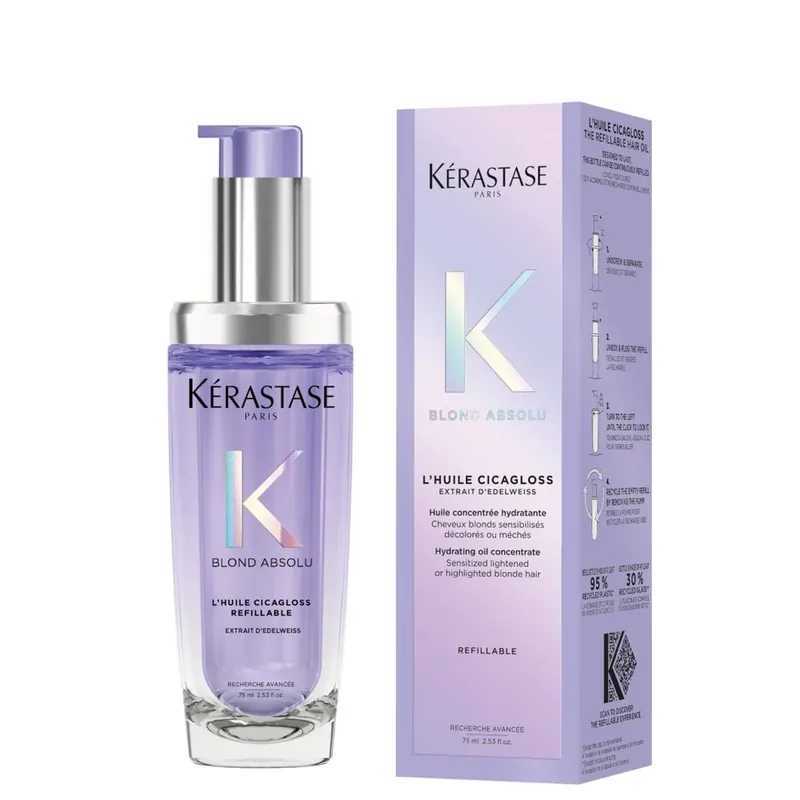 Kérastase Blond Absolu l’Huile Cicagloss Full Pack 75 ml - Refillable Solange Der Vorrat Reicht