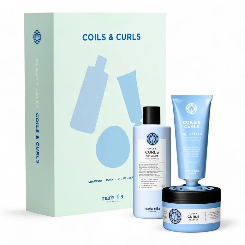 Markenprodukt Maria Nila Coils & Curls Holiday Box - Shampoo 350 ml + Mask 250 ml + Oil in Cream 100 ml