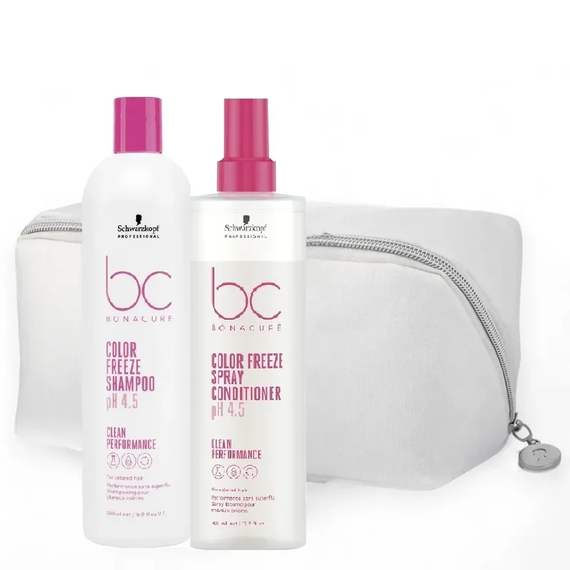 Schwarzkopf BC Color Freeze Shampoo 500 ml + Spray Conditioner 400 ml + Kosmetiktasche Aktuell