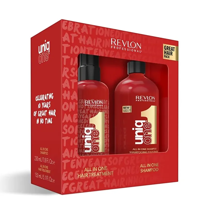 Revlon Uniq One DUO Pack Hair Treatment 150ml + All in One Shampoo 230ml Bestpreis