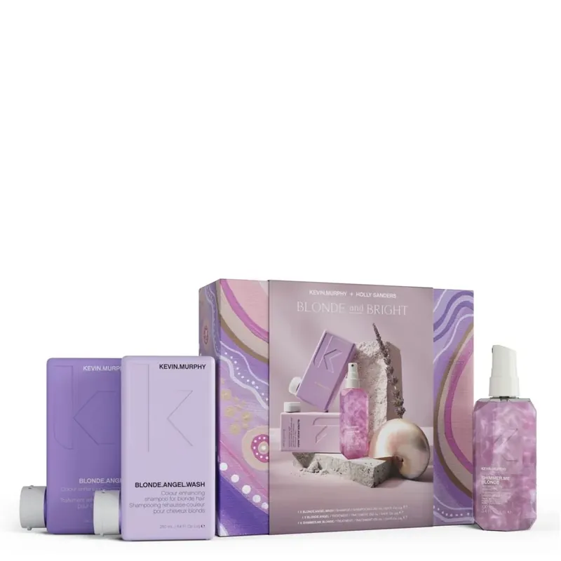 Kevin.Murphy Blonde and Bright Kit – Blonde.Angel Wash 250 ml + Blonde.Angel 250 ml + Shimmer.Me.Blonde 100 ml Finale Aktion