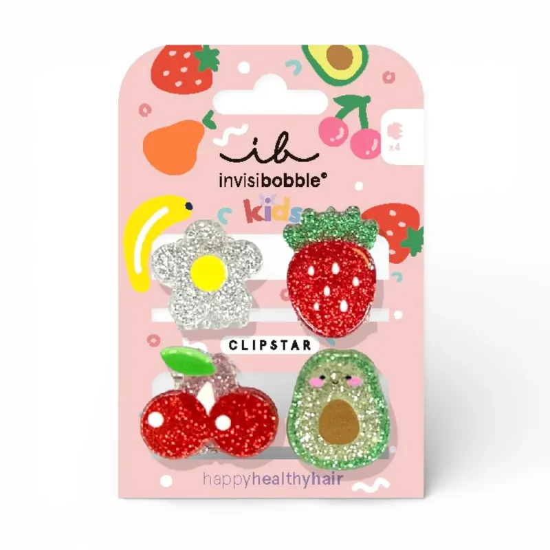 Invisibobble CLIPSTAR KIDS Frutti Fun – 4 Stück Neuheit