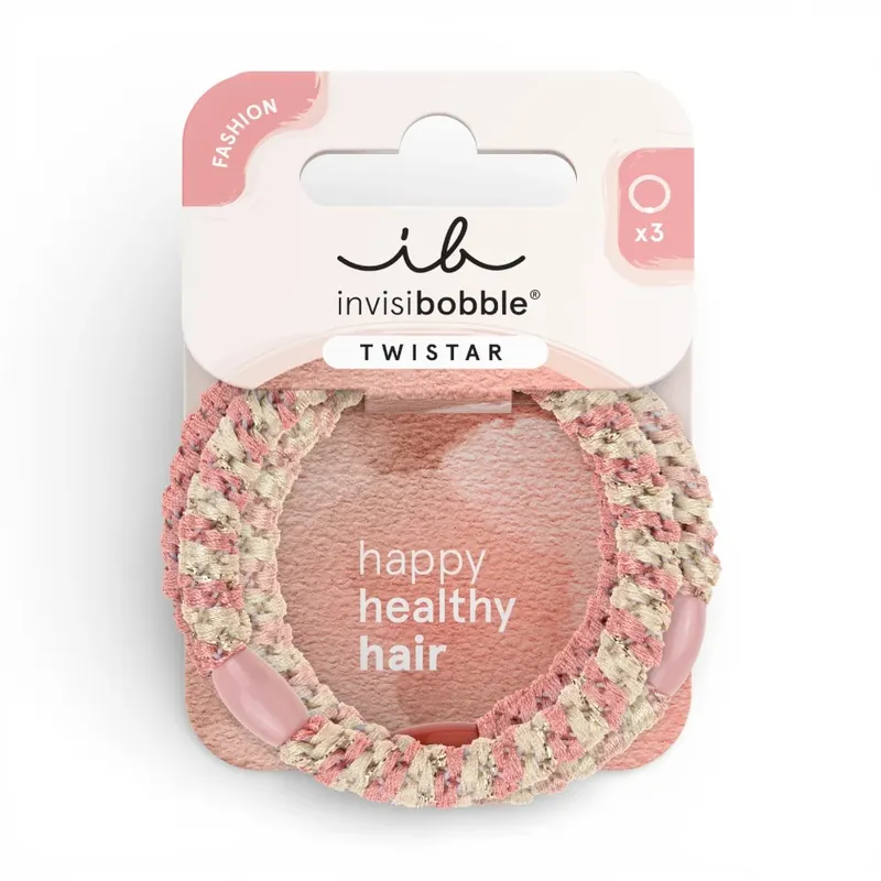 Knallerangebot Invisibobble TWISTAR Blush Braids – 3 Stück