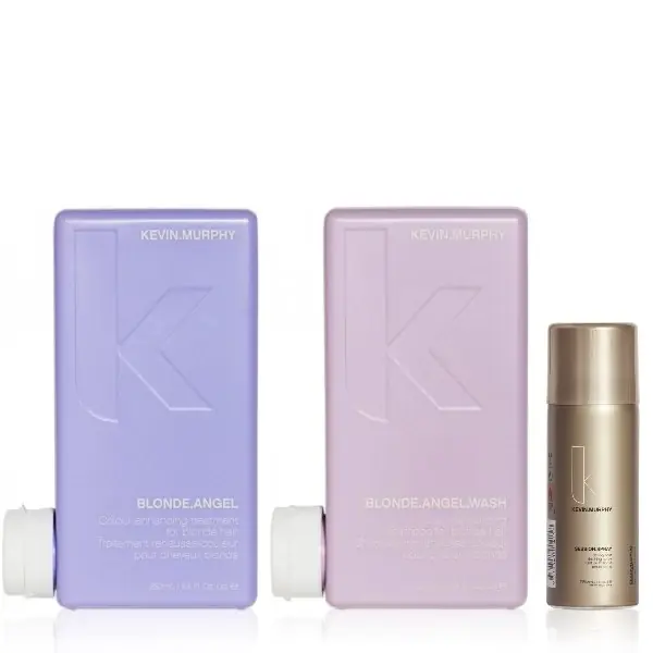 Super-Preis Kevin.Murphy Blonde.Angel Set inkl. Haarspray - Shampoo 250 ml + Conditioner 250 ml + Session Haarspray 100 ml