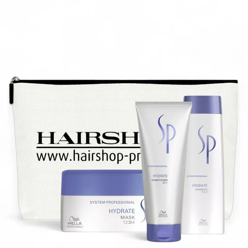 Wella SP System Professional Hydrate Geschenkset Shampoo 250ml + Conditioner 200ml + Mask 200ml + Kosmetikbeutel gratis Sofort Bestellen