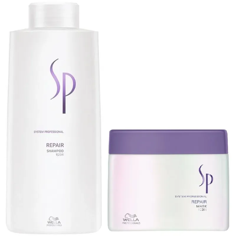 Wella SP System Professional Repair Set Shampoo 1000 ml + Mask 400 ml Sale