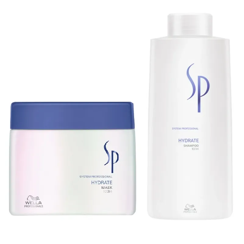 Solange Der Vorrat Reicht Wella SP System Professional Hydrate Set Shampoo 1000 ml + Mask 400ml