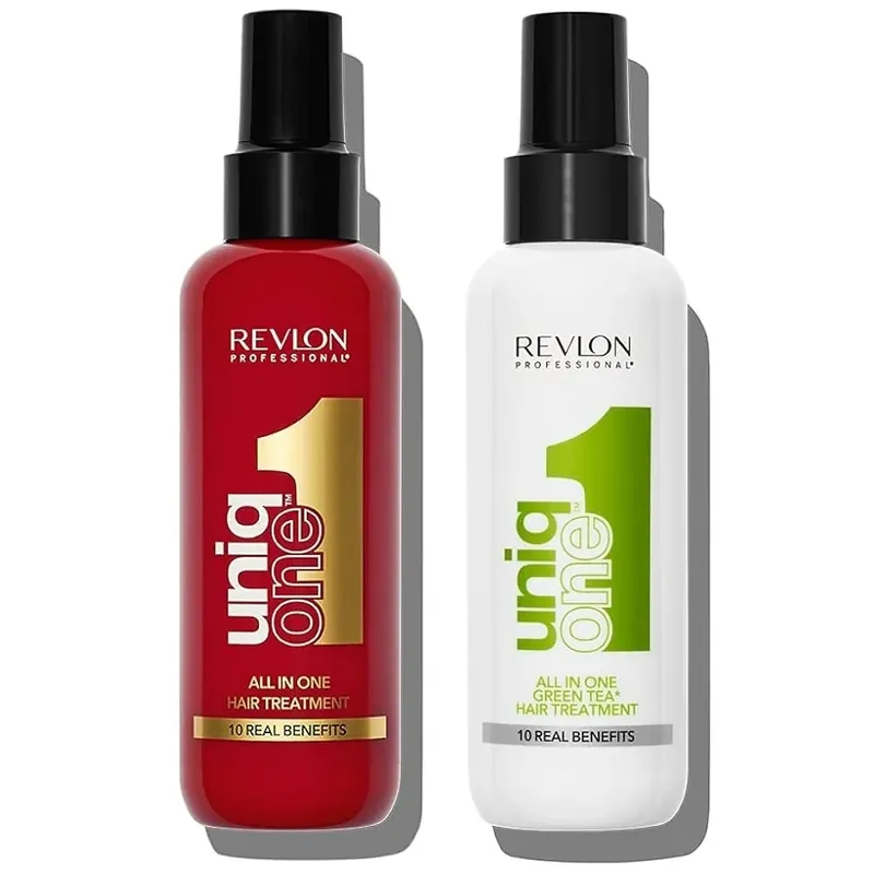 Letzte Chance Revlon Uniq One Set All In One Hair Treatment 150ml + Green Tea Hair Treatment 150ml