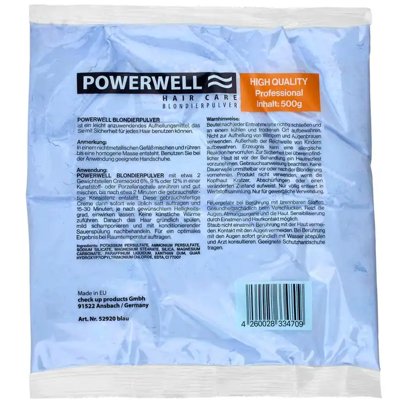 Bestseller POWERWELL Blondierpulver platinblond 500 g
