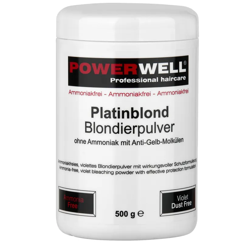 POWERWELL Blondierpulver ohne Ammoniak platinblond 500 g Nur Für Kurze Zeit