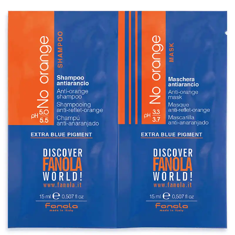 Solange Der Vorrat Reicht Fanola No Orange Shampoo + No Orange Maske je 15 ml