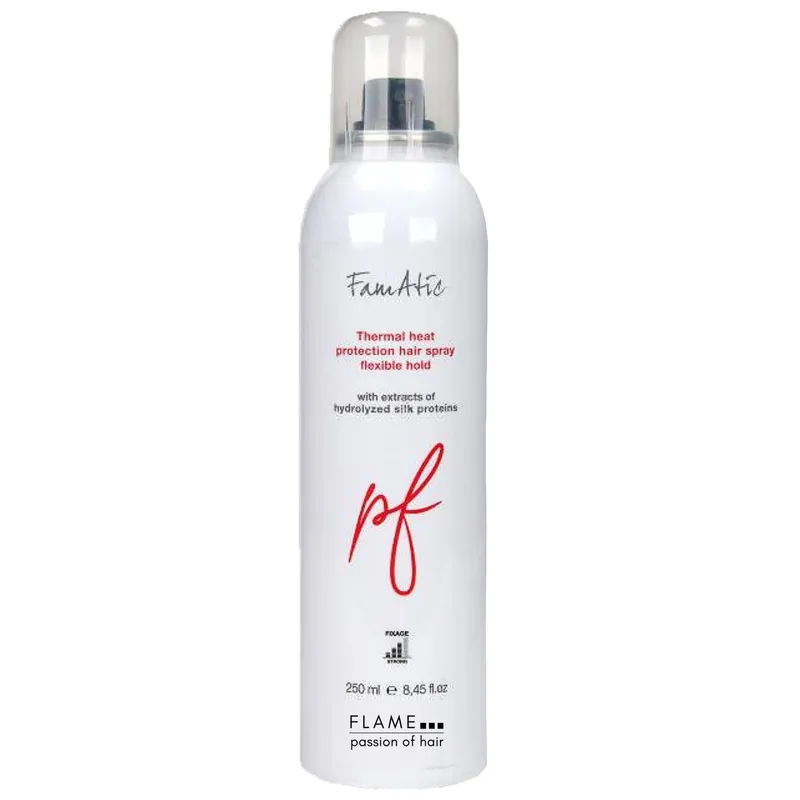 Jetzt Kaufen FLAME PF FamAtic Thermal Heat Protection Hair Spray 250 ml