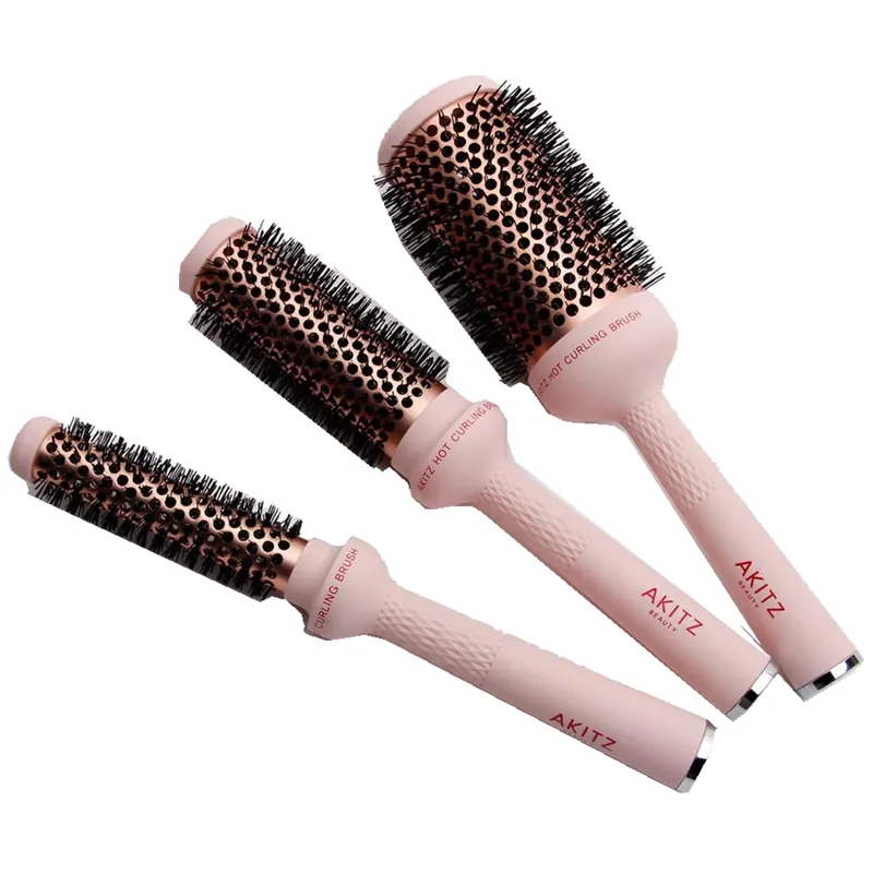 AKITZ Hot Curling Brush Rose Neue Kollektion