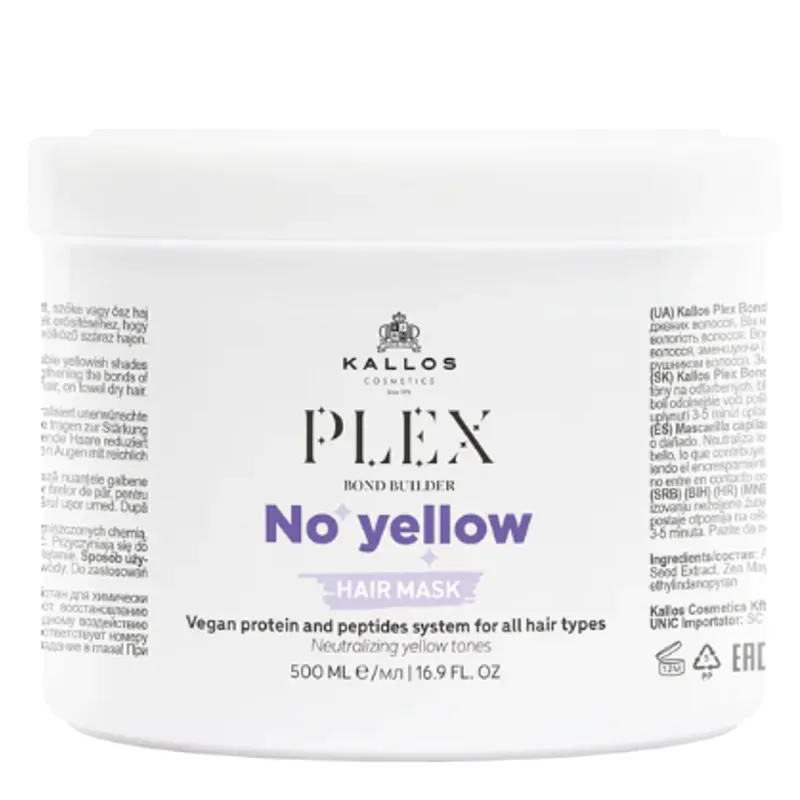 Bestpreis KALLOS COSMETICS KJMN PLEX No Yellow Hair Mask 500 ml