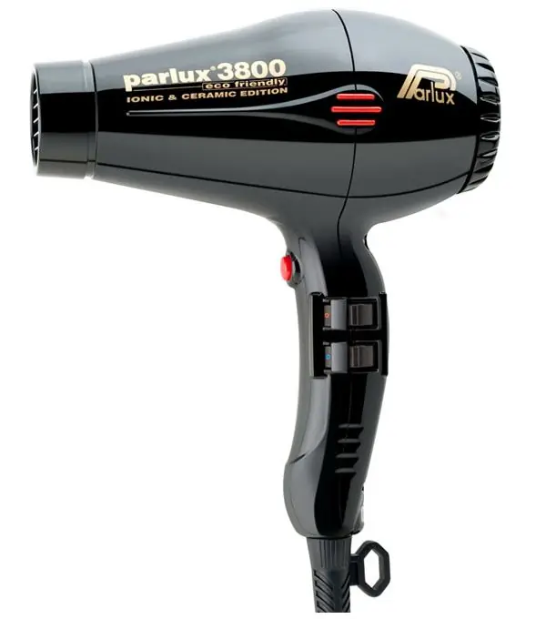 PARLUX 3800 ECO friendly IONIC & CERAMIC Haartrockner schwarz Letzte Chance