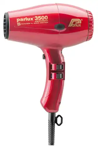 PARLUX 3500 Supercompact CERAMIC & IONIC Haartrockner rot metallic Zertifiziert