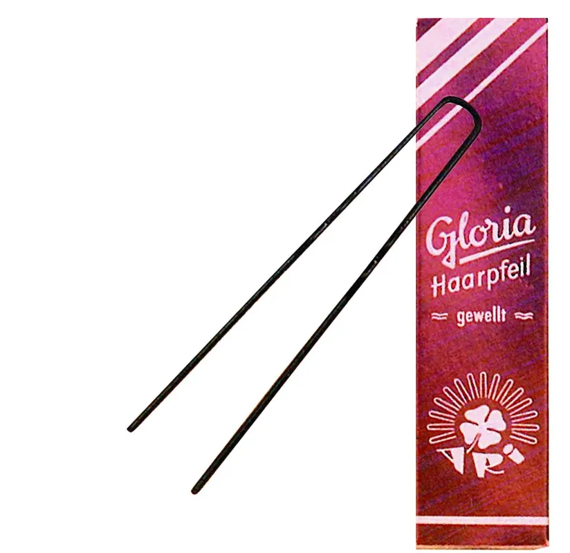 Expressversand ARI Gloria Haarpfeil SCHWARZ 90 mm 10 St.