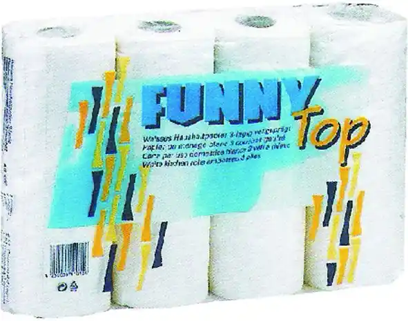 FUNNY Küchenrolle 3-lagig 4 x 51 Blatt Günstig