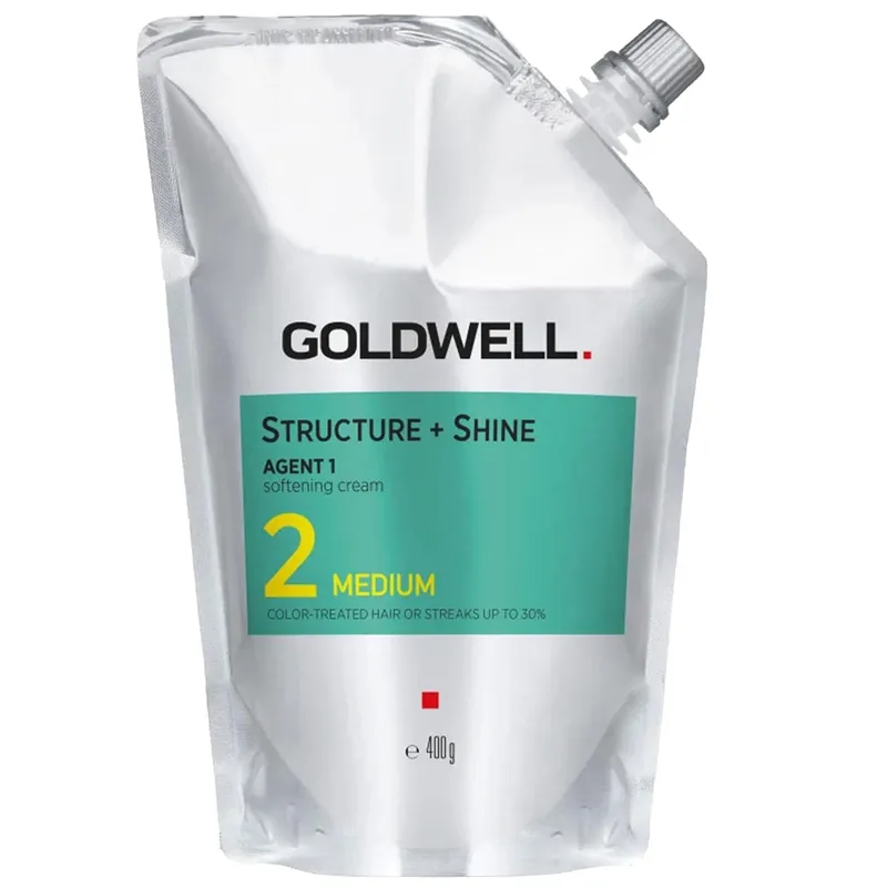 Schnäppchen GOLDWELL Structure + Shine AGENT 1 Softening Cream 2 Medium 400 g