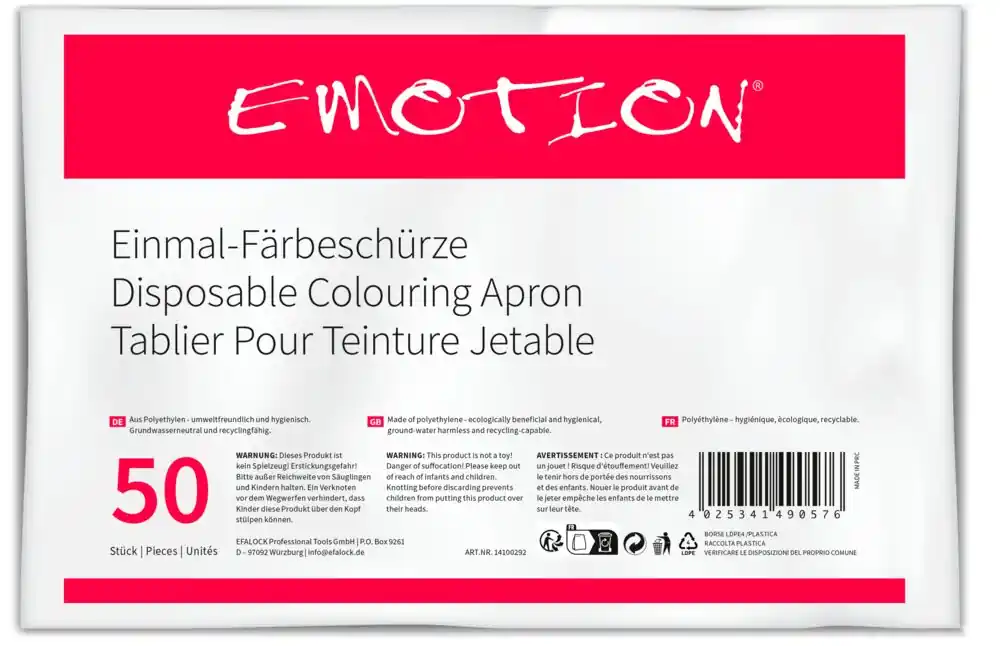 Efalock Einmal-Färbeschürzen 50 Sück aus Polyethylen Sale