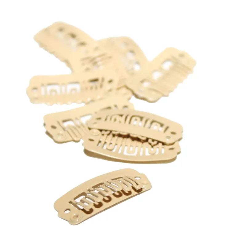 Garantierte Lieferung Double Hair Clips 10St.beige