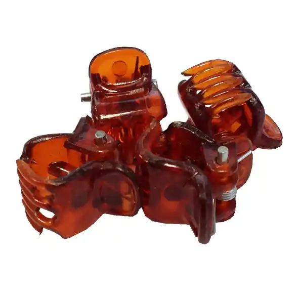 Claw Clips havanna 0,8cm 10er Abverkauf