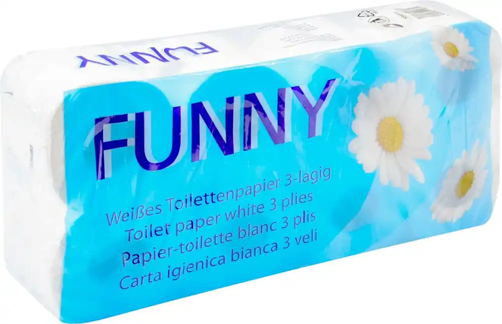 Funny Toilettenpapier 3-lagig 8 Rollen Markenprodukt
