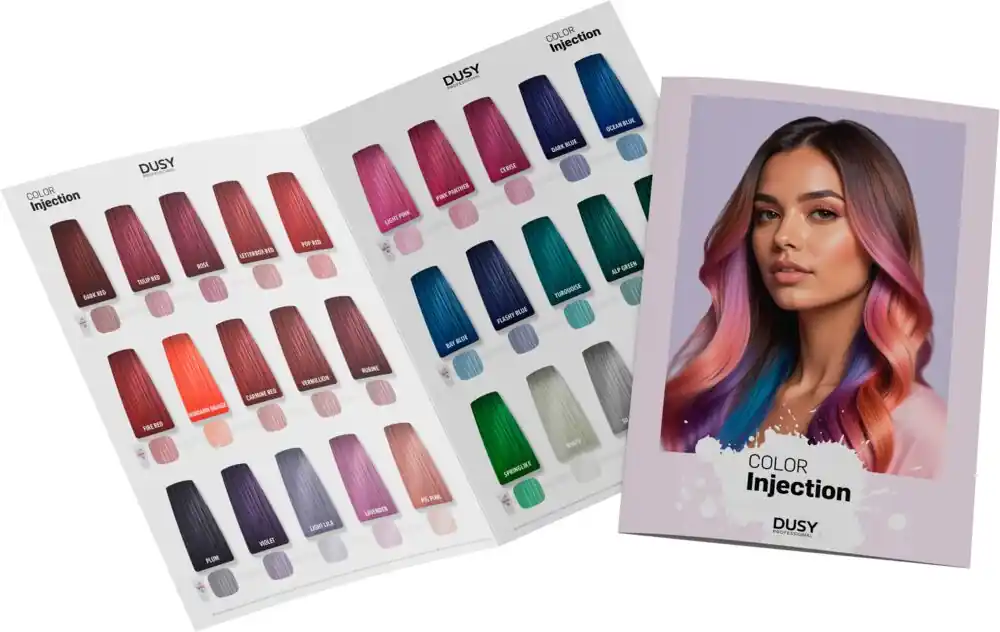 Color Injection Farbkarte gedruckt Neue Kollektion