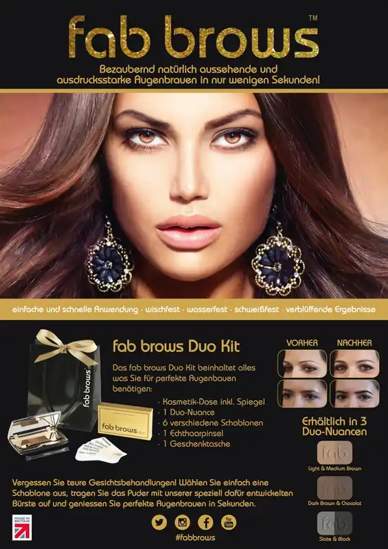 Abverkauf Fab Brows Poster