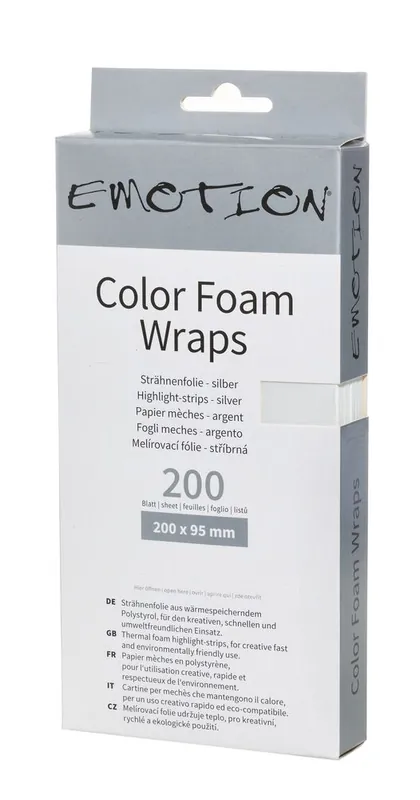 Emotion Color Foam Wraps 20cm silber Heißes Angebot