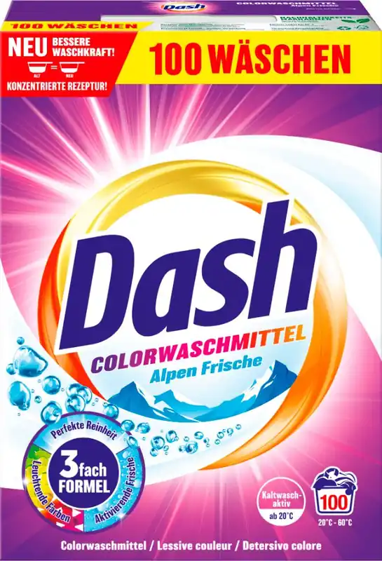 Rabatt Dash Color-Waschpulver Colorfrische 6kg