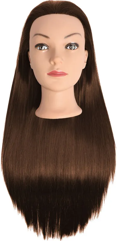 EMOTION LEXA Synthetik-Haar braun 60 cm (Frisierkopf) Billig