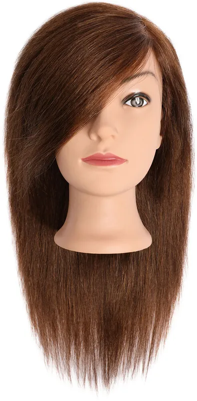Neu Im Sortiment Efa EMILIA Naturhaar braun 35cm (Frisierkopf)
