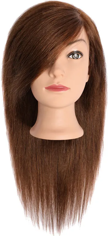 Efa JULIA Naturhaar braun 40-45 cm (Frisierkopf) Beliebt